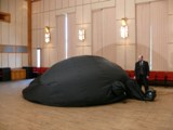 Installation of inflatable planetarium